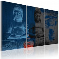 Tableau  Bouddha  sculpture