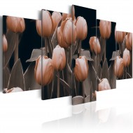 Tableau  Tulipes en sépia