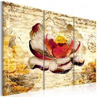 Tableau  Fleurs en rétro