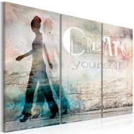 Tableau  Create yourself  triptych