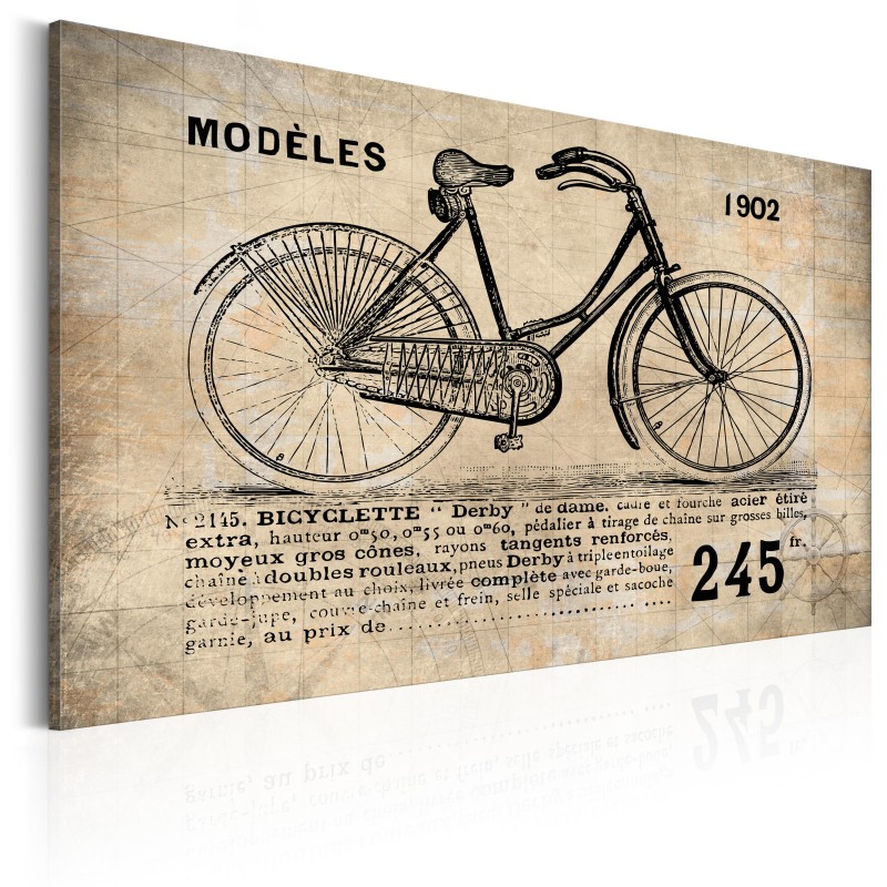 tableaux de bicyclettes en ville