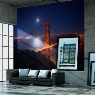 Papier peint  Golden Gate Bridge de nuit