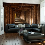 Papier peint  Wooden passage
