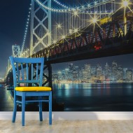 Papier peint  Bay Bridge at night