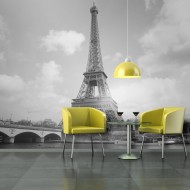 Papier peint  Seine et Tour Eiffel