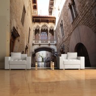 Papier peint  Barcelona Palau generalitat in gothic Barrio
