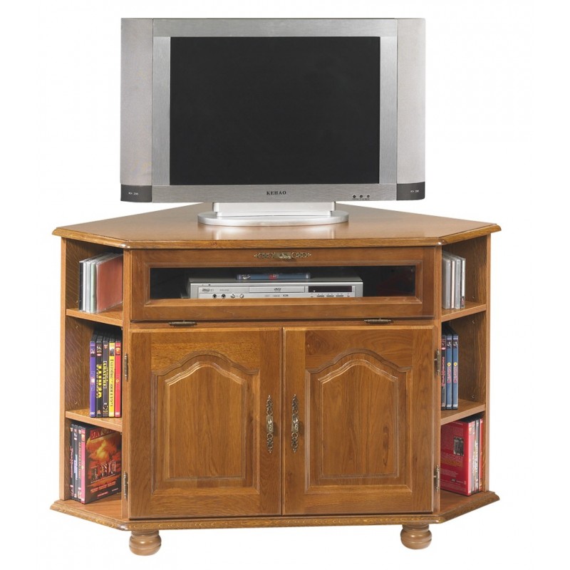 Meuble TV dangle chêne 2 portes -> Abattant Meuble Tv Meuble TV dangle chêne 2 portes -> Abattant Meuble Tv