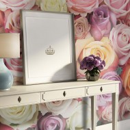 Papier peint  Pastel roses