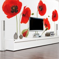 Papier peint  Souvenirs dété  coquelicots