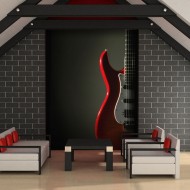 Papier peint  Guitare électrique