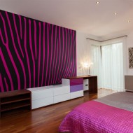 Papier peint  Zebra pattern (violet)
