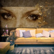 Papier peint  Femme et papillons