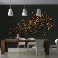 Papier peint  Composition des grains de poivre