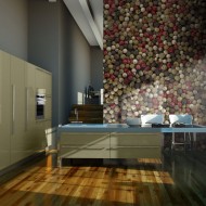 Papier peint  Poivre en grains  mosaïque