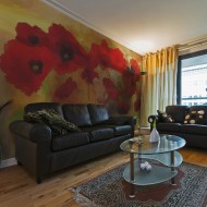 Papier peint  Poppies in warm tone