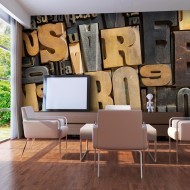 Papier peint XXL  Lettres en bois