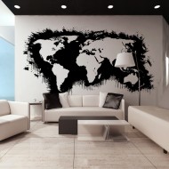 Papier peint XXL  White continents, black oceans...