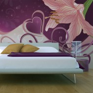 Papier peint  Lily in violets