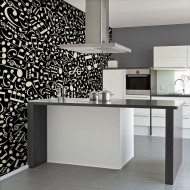 Papier peint  Notes de musique