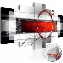 Tableau sur verre acrylique - Carmine Missile [Glass]