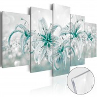 Tableau sur verre acrylique  Sapphire Lilies [Glass]
