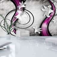 Papier peint XXL  Flowery Ribbon