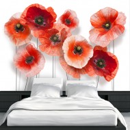 Papier peint  Nine poppies