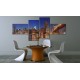 Tableau  Panorama de nuit  New York