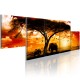 Tableau  Coucher de soleil rouge  Afrique