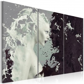 Tableau - Black or white? - triptych