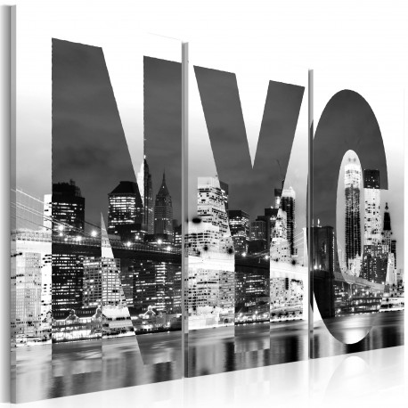 Tableau  New York (noir et blanc)