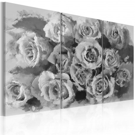 Tableau  Douze roses  Triptyque