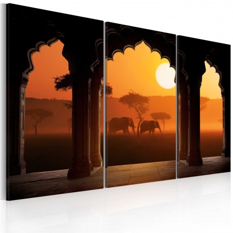Tableau  Sérénité de lAfrique  triptyque