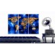 Tableau en liège  Golden Continents [Cork Map]