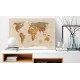 Tableau en liège  Beige Chic [Cork Map]