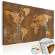 Tableau en liège  Rusty World [Cork Map]