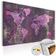Tableau en liège  Amethyst Map [Cork Map]