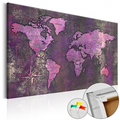 Tableau en liège  Amethyst Map [Cork Map]