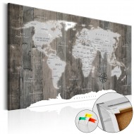 Tableau en liège  World of Wood [Cork Map]