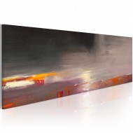 Tableau peint à la main  Mer cachée dans le brouillard