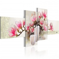 Tableau peint à la main  Parfum de magnolias