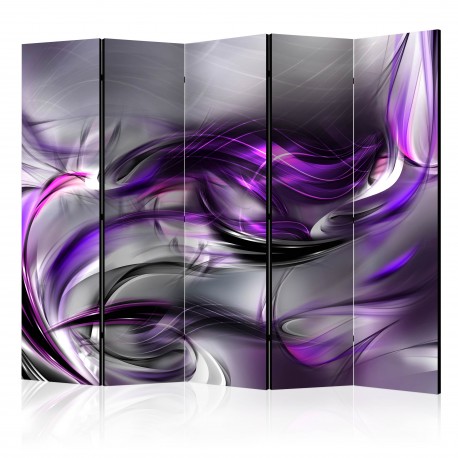 Paravent 5 volets  Purple Swirls II [Room Dividers]