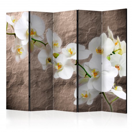 Paravent 5 volets  Impeccability of the Orchid II [Room Dividers]