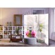 Paravent 5 volets  Buddha and Orchids II [Room Dividers]