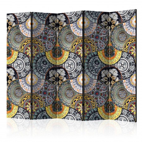 Paravent 5 volets  Painted Exoticism II [Room Dividers]
