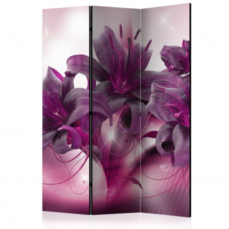 Paravent 3 volets  The Purple Flame [Room Dividers]