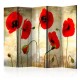 Paravent 5 volets  Golden Field of Poppies II [Room Dividers]