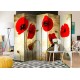 Paravent 5 volets  Golden Field of Poppies II [Room Dividers]