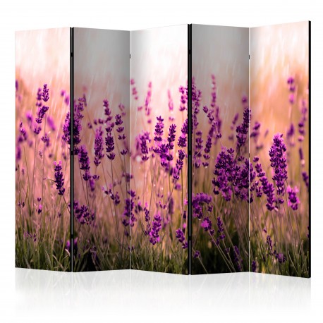 Paravent 5 volets  Lavender in the Rain II [Room Dividers]