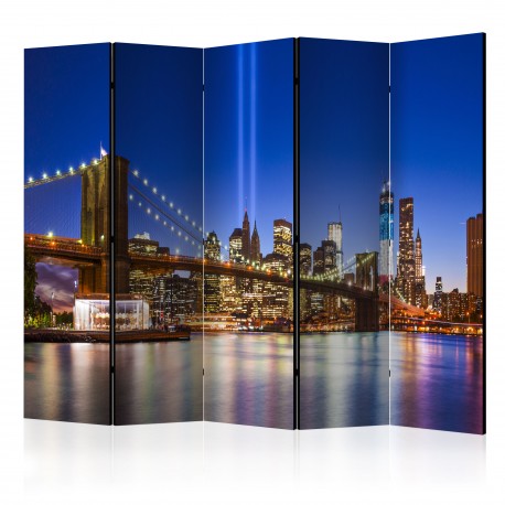 Paravent 5 volets  Blue New York II [Room Dividers]